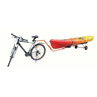 Eckla Follower Fahrrad-Anhänger mit Bootswagen für Kajaks, Kanus und SUPs