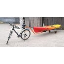Eckla Follower Fahrrad-Anhänger mit Bootswagen für Kajaks, Kanus und SUPs
